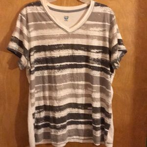 SJB active striped t shirt XL gray